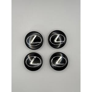 OEM Lexus Wheel Center Caps Black Chrome  71A104-0010 | 64mm / 2.50” | Set of 4